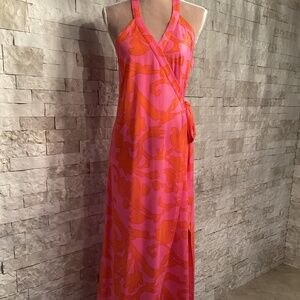 Julie Brown Maxi Wrap Dress in the style "Sharon"